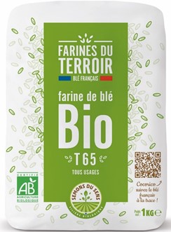 FARINE BLANCHE BIO T65 1KG  