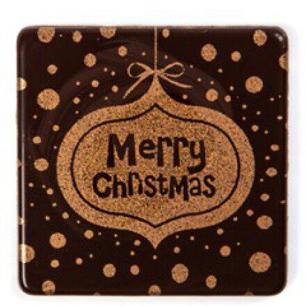 2013777 MERRY CHRISTMAS SQUARE 3.8 CM 120PCES ***S/CDE***