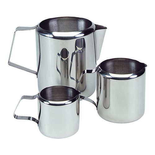 1,0L MELK-ROOMKAN DIA 10XH12CM ROESTVRIJ STAAL 18/8