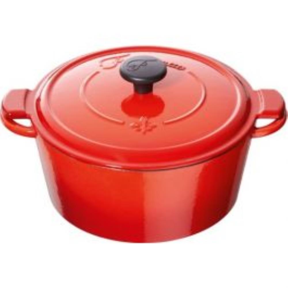 *FF* FONTIGNAC COCOTTE RONDE 26CM - 5.2L ROUGE