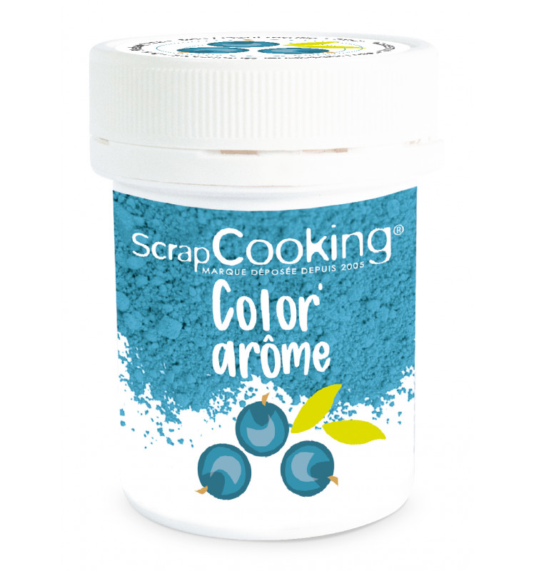 SCRAPCOOKING KLEURSTOF AROME  BLAUW/BOSBES 10GR