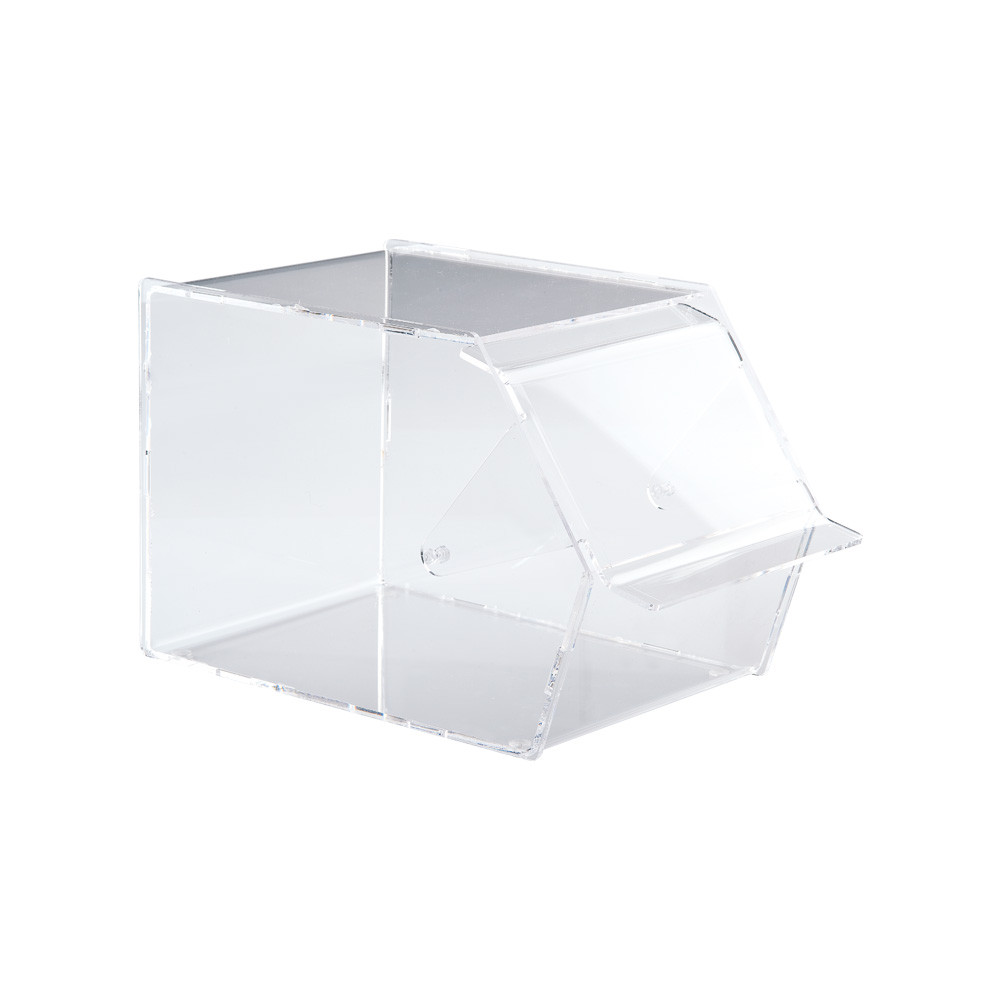 *FF* PRESENTOIR PORTE CUILLERE ALLONGE TRANSPARENT 27X18.5 - HT 19CM