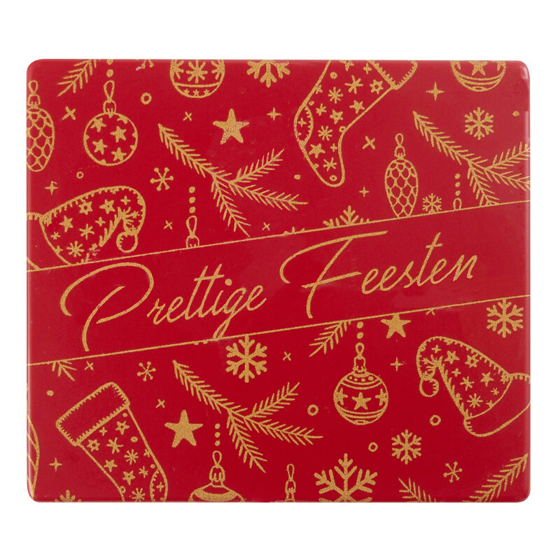 2015728 EMBOUT DE BÛCHE PRETTIGE FEESTEN 9X8CM 40PCES ***S/CD***