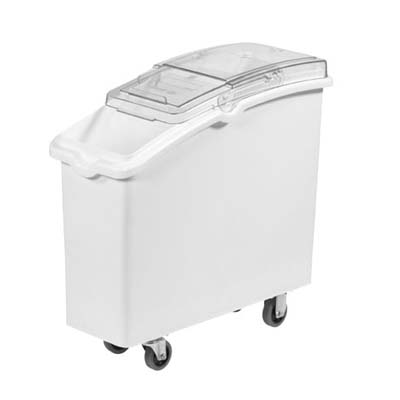 80L WITTE INGREDIËNTENCONTAINER OP WIELEN