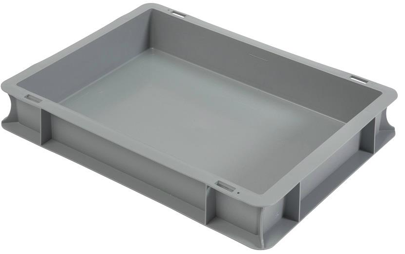 BAC EURONORM PF/PLEIN 40X30XH7CM GRIS- 6L BUDGET LINE/PB-4307E