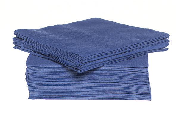 C&T PROF SERVIETTE BLEU NUIT 38X38CM 40PCES