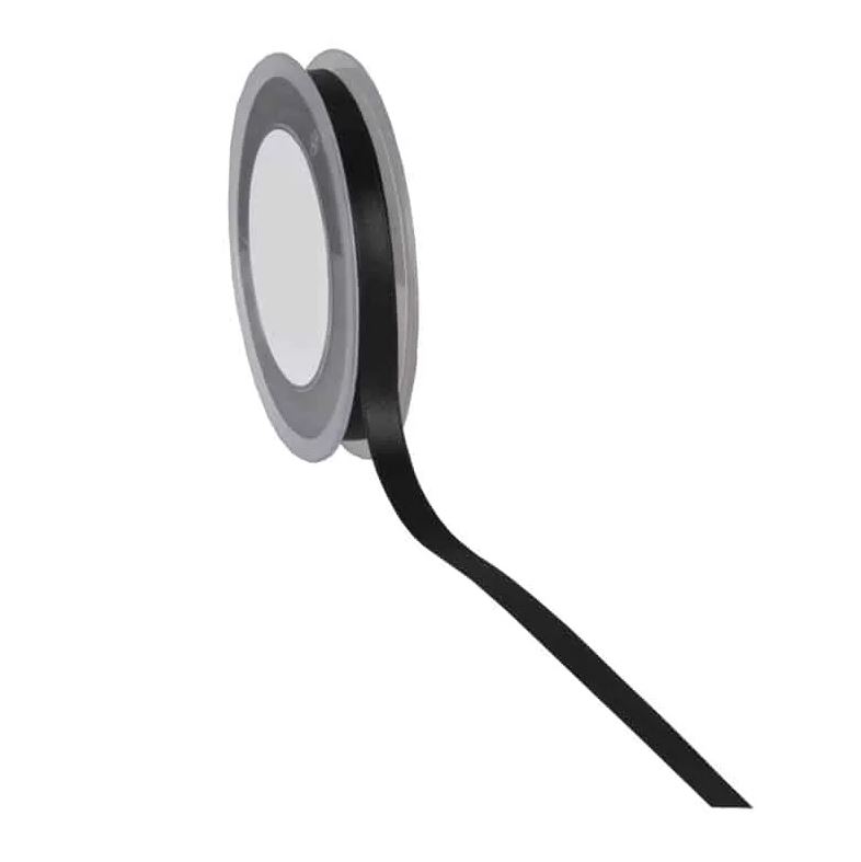 PREMIUM DOUBLE SATIN BLACK RIBBON 10MMX25M FOST+ INCLUDED