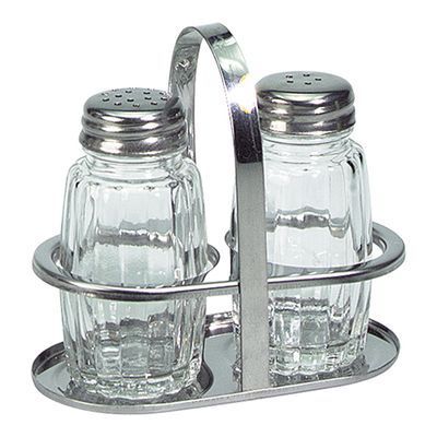 MENAGERE BASIC INOX/VERRE  SEL+POIVRE