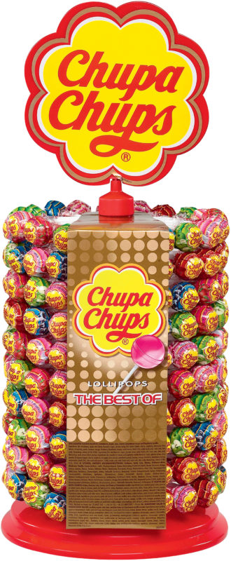 CHUPA CHUPS LOLLIPOPS DISPLAY OF 200 PCES
