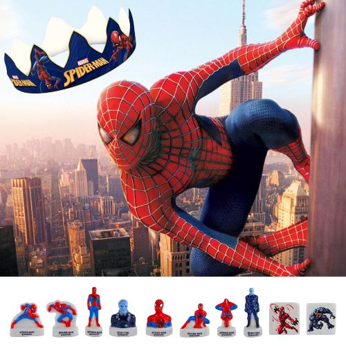 PORSELEINEN BONEN 100STKS "SPIDERMAN" +KRONEN ***NIEUW 2024***