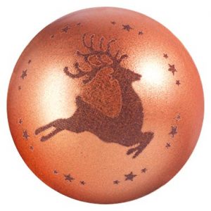 060480 PCB CN KERSTBALLEN BRONS 3 ONTWERPEN Ø 3 CM 88 STUKS ***S/CD***