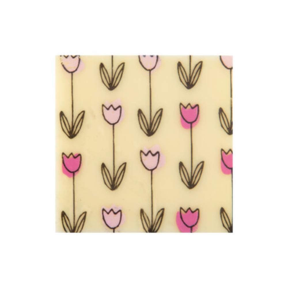2034754 PLAQUETTE TULIPES 3.5X3.5CM 216PCES ***S/CDE***