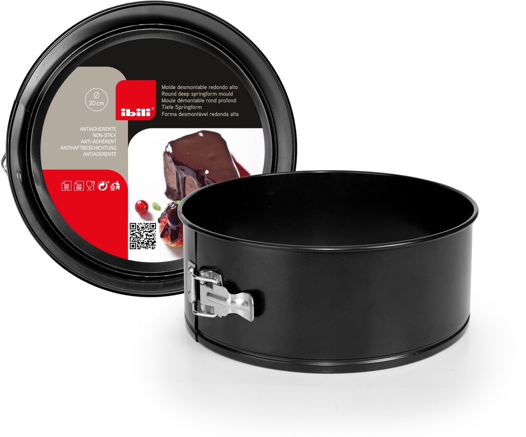 IBILI RONDE SCHARNIERVORM 20XH10CM ANTI-AANBAKSTAAL