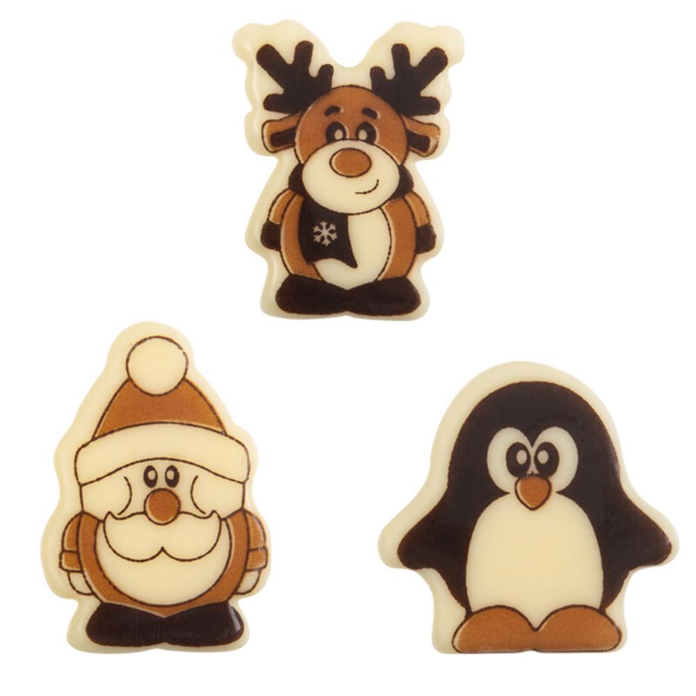 14497 KERSTFIGUREN 3 X 4 CM 120 STUKKEN = DOOS