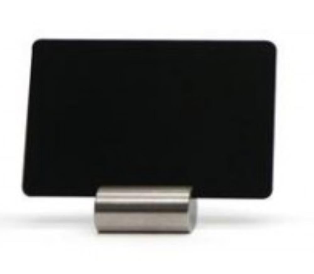 EDIKIO LOW STAINLESS STEEL LABEL HOLDERS PACKS OF 10 PIECES