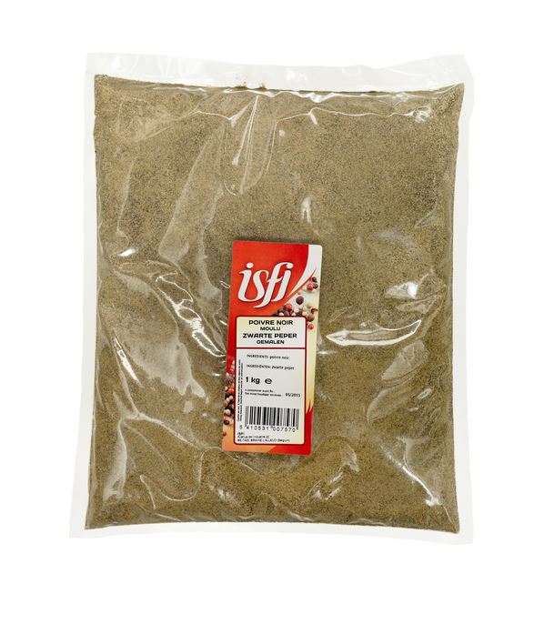 ISFI GEMALEN ZWARTE PEPER 1KG