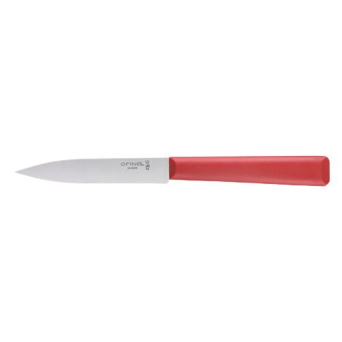 OPINEL SCHILDERMESJE N°312 THE ESSENTIALS+ ROESTVRIJ STAAL/ROOD POLYMEER
