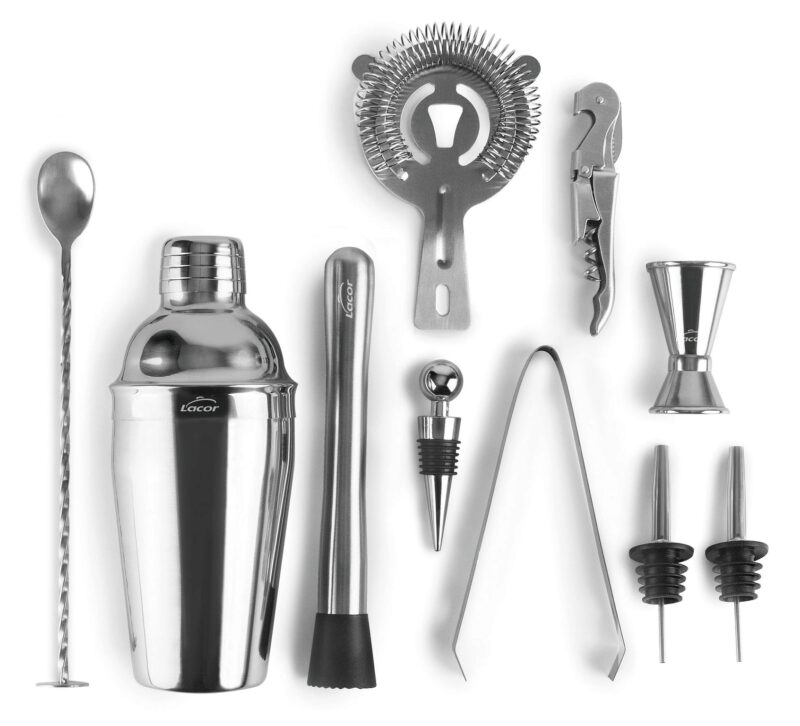  LACOR STAINLESS STEEL COCKTAIL SET 10 PIECES
