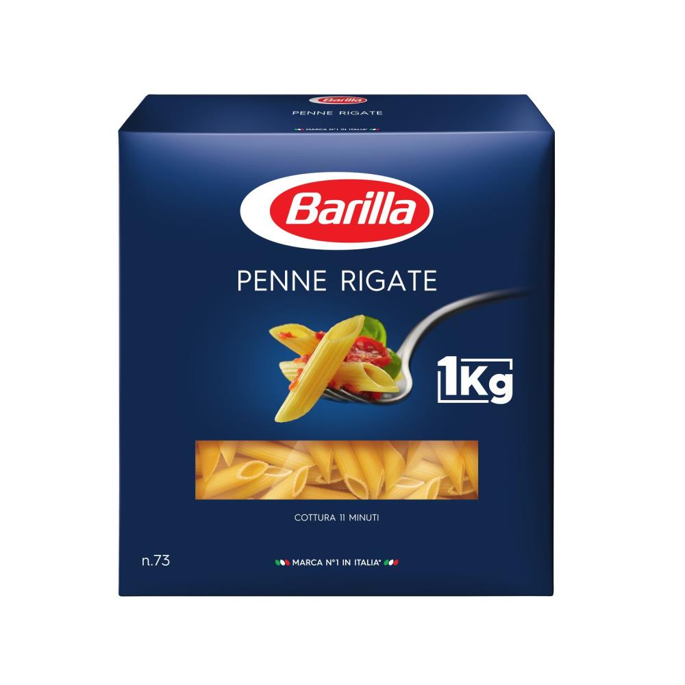 PATES BARILLA N°73 PENNE RIGATE 1KG