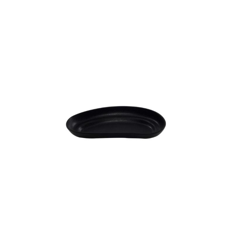 KAROLA PETIT PLATEAU EN MELAMINE NOIR 20,5X10,5XH2,7CM 