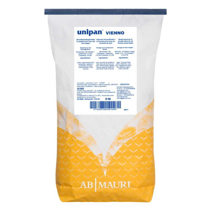 AB MAURI UNIPAN VIENNO - ALLE LUXE BROODSOORTEN, ALLE GISTDEGEN 25 KG