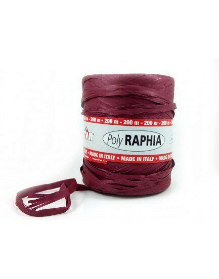 POLY RAPHIA 15MM X 200M BORDEAUX R81