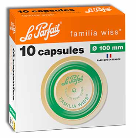 LE PARFAIT SET VAN 10 CAPSULES VOOR SCHROEFTERRINE D10CM