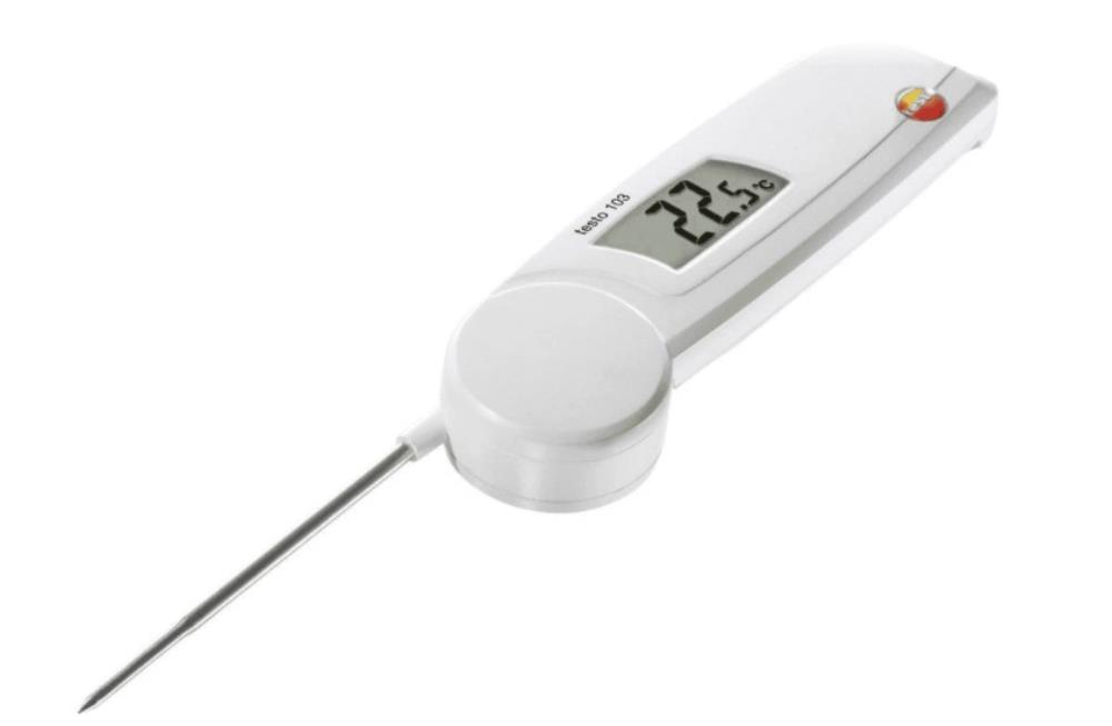 TESTO 103 FOLDING THERMOMETER STAINLESS STEEL PROBE -30°C TO +220°C - IP55