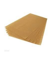 PAPIER PLAT SILICONE ECRU 260 X 260MM100 FEUILLES FOST+ INCLUS