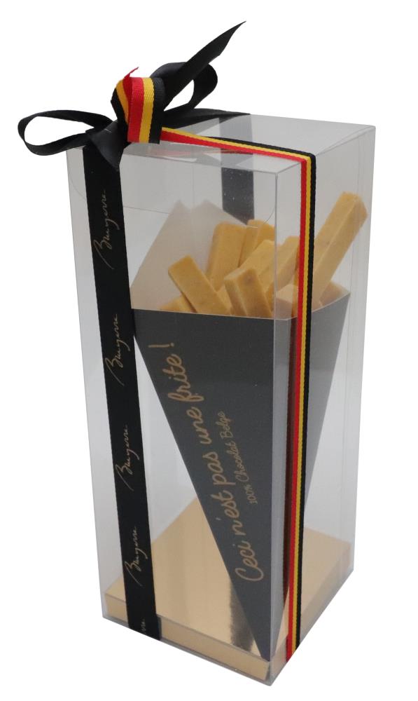 TRANSPARANTE DOOS GOUDEN ACHTERGROND 8X8X20CM 10 STUKS FOST+ INBEGREPEN