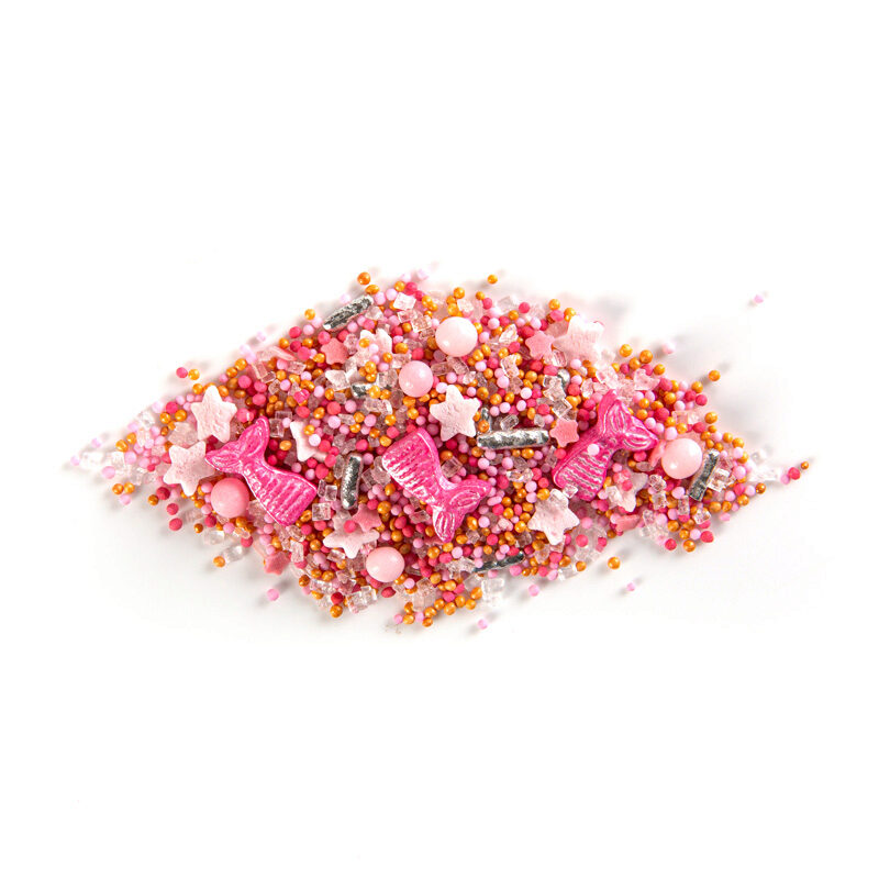 1061207 MIX ZEEMEERMIN ROZE/GOUD/FUCHSIA IN SUIKER 500G***S/CD***