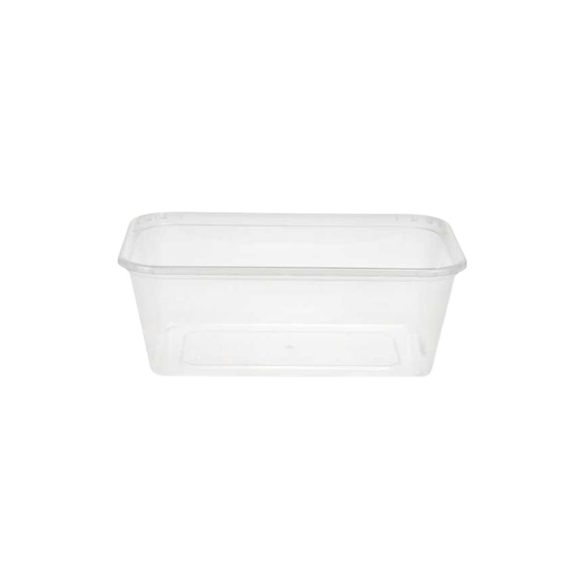 MICROWAVE DISHES PP TRANSPARENT 750ML 25PCS