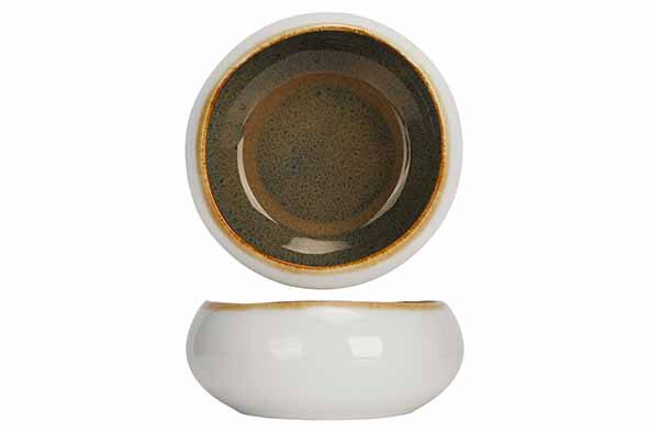 C&T SPLASH IVORY SALAD DISH 12XHT5CM
