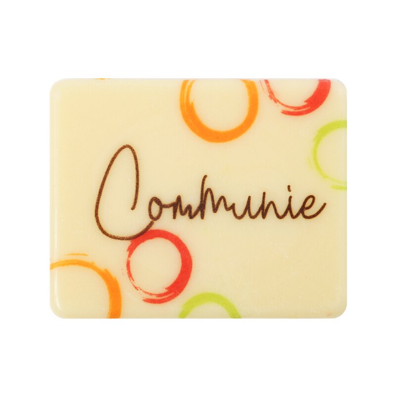 12826 PLAATJE COMMUNIE 5X4CM 30PCS ***OP/ORDER***