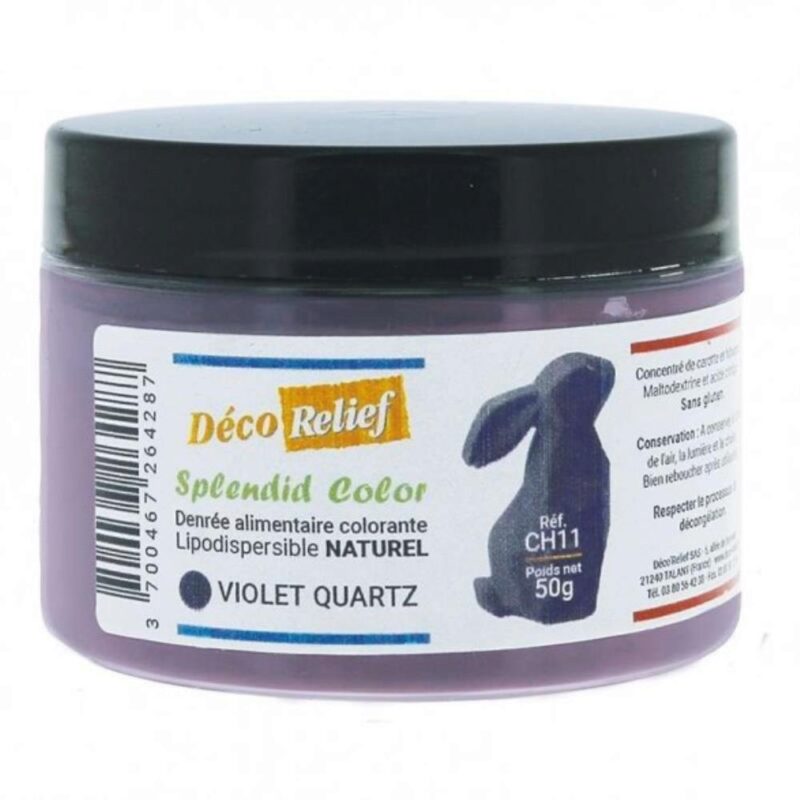 PURPER NATUURLIJK POEDER KLEURSTOFLIPODISPERSIBLE 50GR = POT