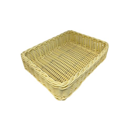 RECHTHOEKIGE BEIGE COMPOSIET MAND 40*30*10 CM