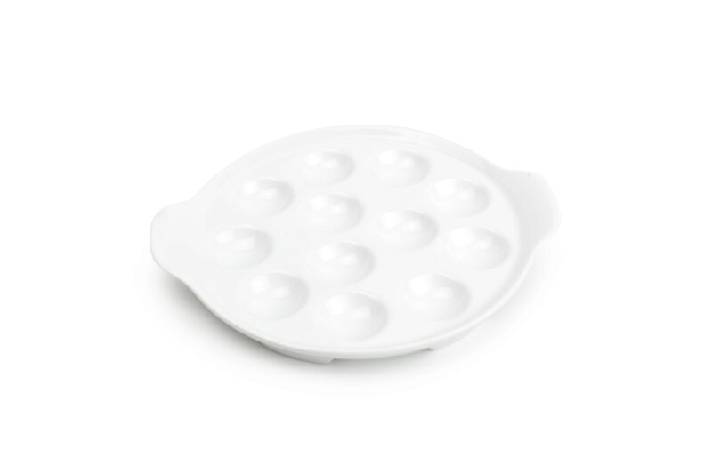 BONBISTRO PORCELAIN SNAIL DISH 12 HOLES 19CM
