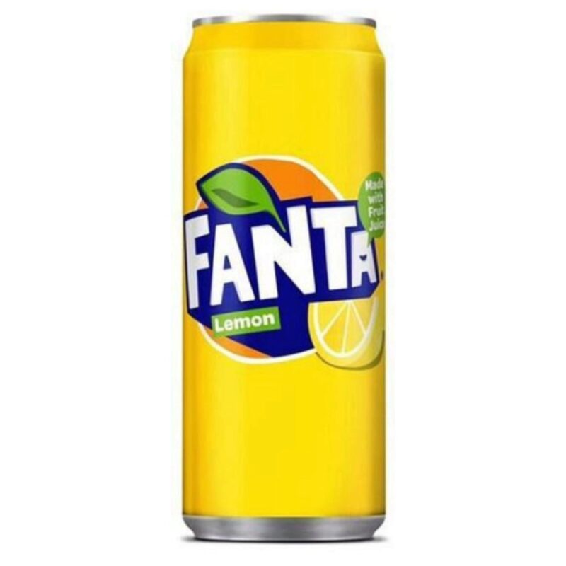 FANTA LEMON DRINK SLEEK CAN 24 X 33CL