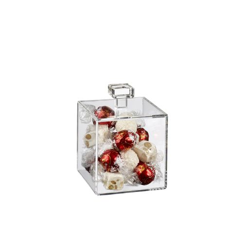 PMMA PLEXI CUBE WITH LID 10X10CM 20PC