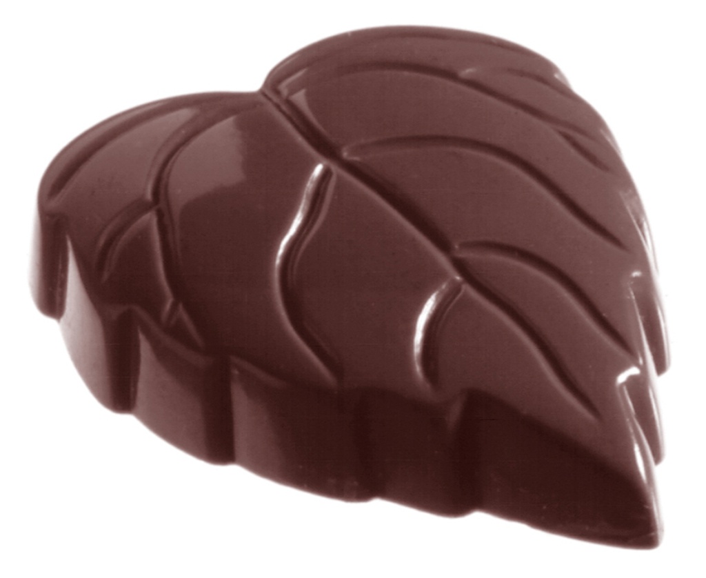FLAT LEAF CHOCOLATE MOLD CW1104 3X7 -- 10GR
