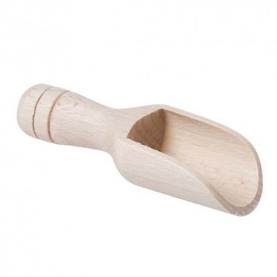 HOUTEN ZOUT- EN SPECERIJSCHEP 7,5 CM - 10 STUKS