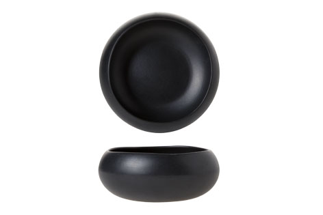 C&T SALADIER RAINBOW NOIR MAT 12XHT5CM