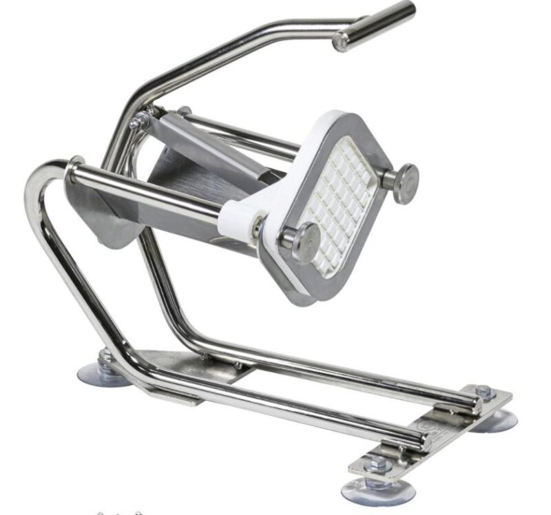 MEDIUM COMPACT PRO STAINLESS STEEL FRY CUTTER WITH 10MM KNIFE GRILL + PUSHER