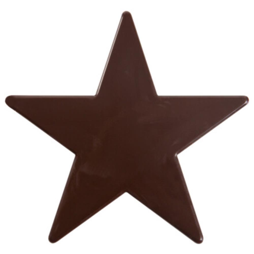 2015226 FONDANT CHOCOLADE STER 9CM 30ST=DOOS