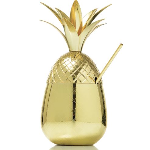 GOLD PINEAPPLE COCKTAIL GLASS Ø11.5CM H24CM 70CL