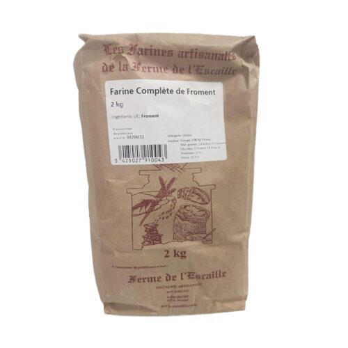  WHOLE WHEAT FLOUR FERME L ESCAILLE 2KG