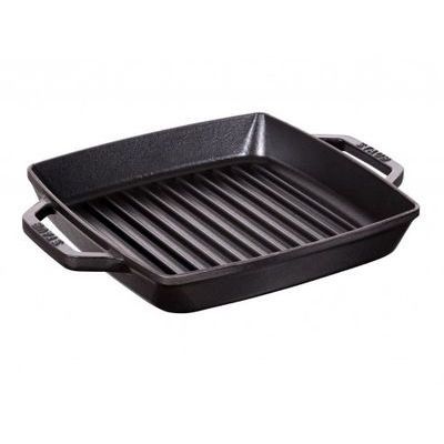 STAUB GRILL POIGNEES 33X33CM NOIR