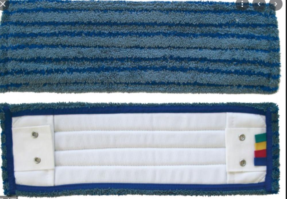 MICROFIBER MOP FOR FLAT WASH CLIP 44X14CM