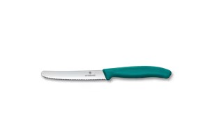 VICTORINOX TABLE/TOMATO KNIFE 10CM GREEN ROUNDED TIP