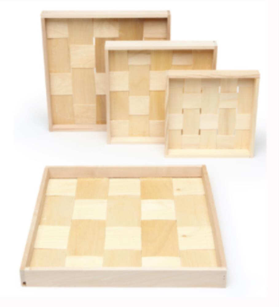 PANIBOIS SCHAAL PROVENCE GEVLOCHTEN INT. 275X275X23EXT.290X290X25 MM -- DOOS VAN 24 STUKS**SCDE**